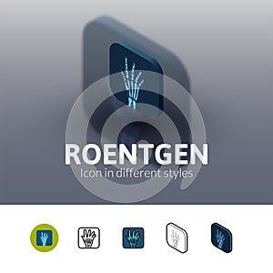 Roentgen icon in different style