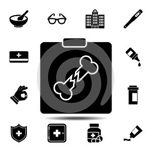 Roentgen, Rontgen, X-ray icon. Simple glyph vector element of Medecine set icons for UI and UX, website or mobile application