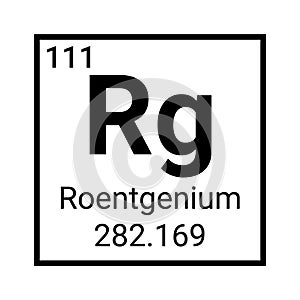 Roentgenium chemical atom element mendeleev periodic table