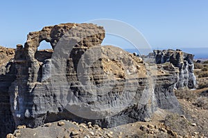 Rofera antigua, stratified city.  at Teseguite. Lanzarote. Canary Islands. spain.