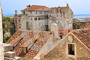 Rofftops in the old town. Split.Croatia photo