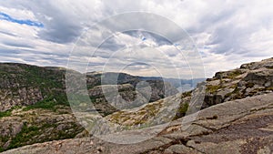 Rogaland Mountains landscape around Lysefjord, Norway