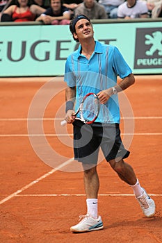 Roger Federer at Roland Garros