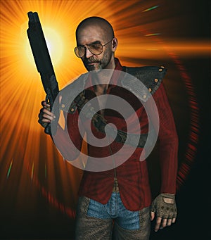 Rogue with gun photo