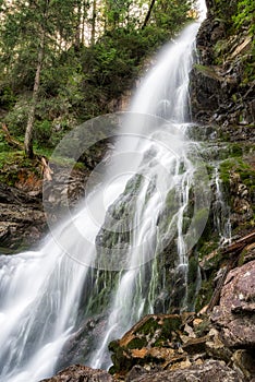 Roháčský vodopád v Západních Tatrách, Slovensko