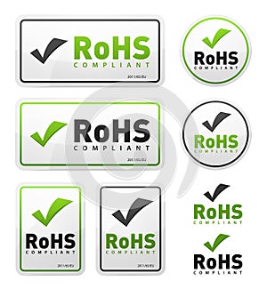 RoHS Compliant Icons Set