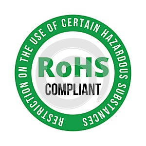 Rohs compliant symbol icon