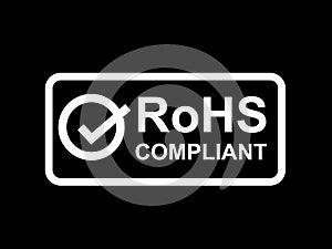 RoHS compliant symbol. vector