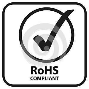 rohs compliant on white