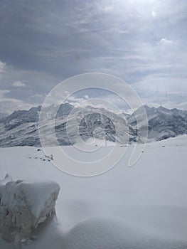 Rohtang Pass, a high mountain pass in the Himalayas