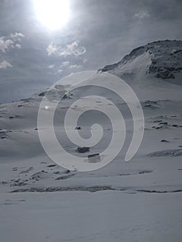 Rohtang Pass, a high mountain pass in the Himalayas