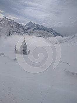 Rohtang Pass, a high mountain pass in the Himalayas