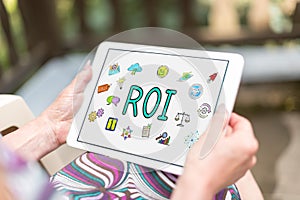 Roi concept on a tablet