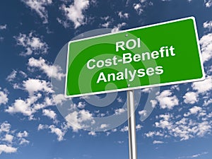 Roi cost benefit analyses traffic sign photo