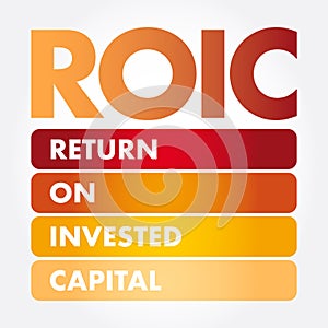 ROIC - Return on Invested Capital acronym