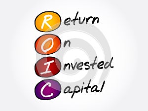 ROIC - Return on Invested Capital acronym