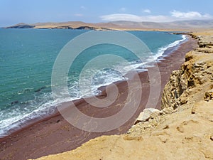 Roja Beach in Paracas National Reserve, Peru. photo