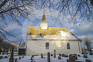 Rokke church in the winter (south)