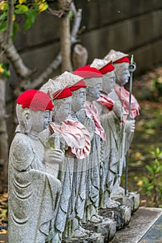 Rokujizo statues at Shoukoku-ji temple. Devoted to Hoshinoya kannon, Part of Bando Sanjusankasho pilgrimage circuit of 33 Buddhist photo
