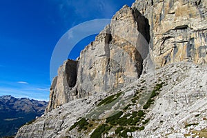 Roky cliff mountains of Dolomites