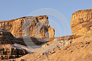 Gap at dawn on a summer day