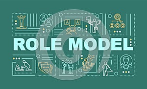 Role model word concepts banner