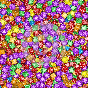 Role playing dice background photo