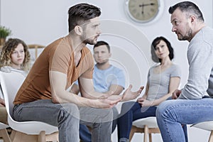Role playing during psychotherapy photo