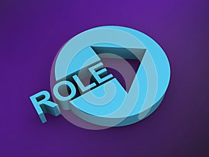 role word on purple