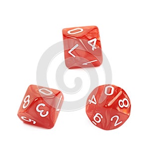 Roleplaying polyhedral dice isolated