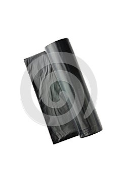 Packages for garbage on a white background.