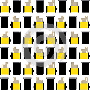 Roll of film and canister pattern