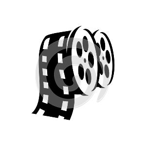 Roll film vector