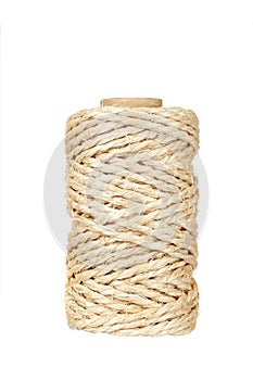 Roll of hemp rope photo