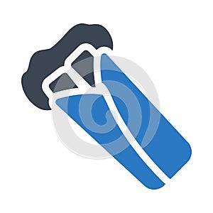 Roll vector glyph color con