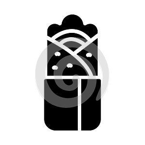 Roll vector glyph flat icon