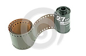 A roll of 35mm camera film