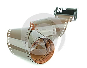 A roll of 35mm camera film