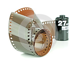 A roll of 35mm camera film