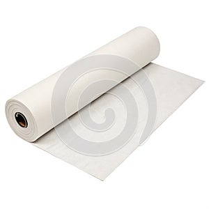 Roll of paper with a small object on top for art or craft projects
