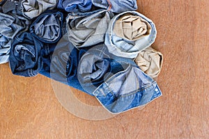 Roll pieces jeans.