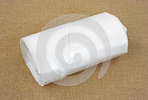 Roll of plastic sheeting