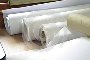 Roll of plotter paper for printing