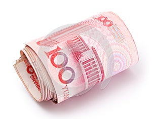 Roll of Renminbi photo