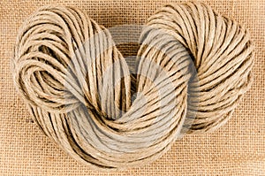 Roll of rope texture,burlap