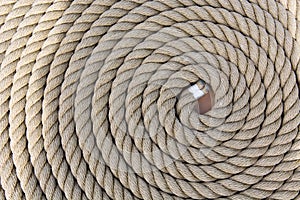 Roll of a ship rope background pattern