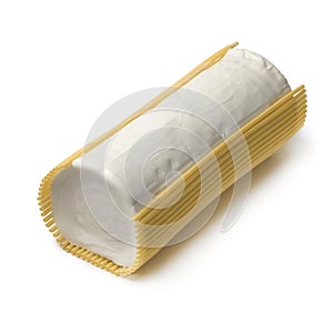 Roll of soft white organic goat cheese