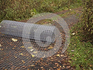 Roll of steel mesh