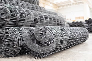 Roll of steel mesh or Wire Mesh use for reinforce concrete work in construction site