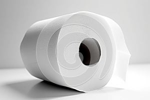 Roll toilet paper sheet. Generate Ai